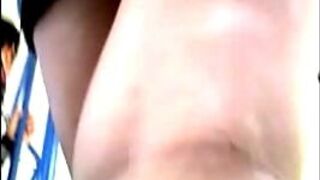 Upskirt candid sexy peruvian brunette student porn video