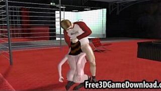 Amazing blowjob from a sexy 3d cartoon girl porn video